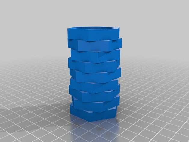 geometric flower pot 3d printing 3D print model - Mito3D