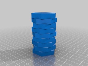 geométricas vaso de flores 3d impressão 3d print model - Mito3D
