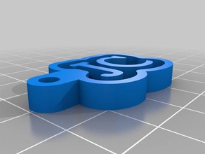 jc Schlüsselanhänger angepasst 3d print model - Mito3D