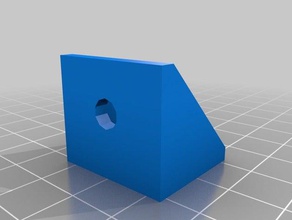 20mm parametrico l-staffa di sostituzione parti personalizzato 3d print model - Mito3D