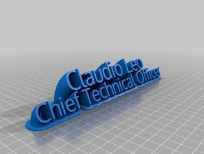 claudio b-day office angepasst 3d print model - Mito3D