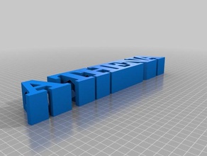 athena i segni loghi personalizzato 3d print model - Mito3D