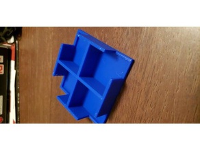 25mm calibration cube holder containers box parts small storage 3d print model - Mito3D