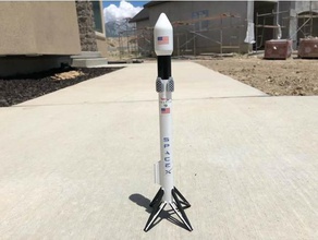 falcon 9 model roket rc araç iş ortamına uygun olmayan spacex 3d print model - Mito3D
