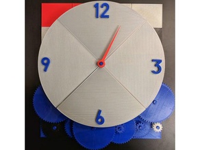 machine de temps v1 l'ingénierie l'horloge l'éducation les engrenages l'apprentissage mathématiques avantage mécanique ratios 3d print model - Mito3D
