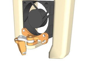 regolabile led monte petsfang ender 3 d la stampante accessori a buon mercato creality il fai da te elettrico hotend di illuminazione porta luce pwm 3d print model - Mito3D