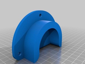 50mm pvc-Rohr-Halter-filament-trocken-box m5-Schrauben 3d Drucker Zubehör 3d print model - Mito3D