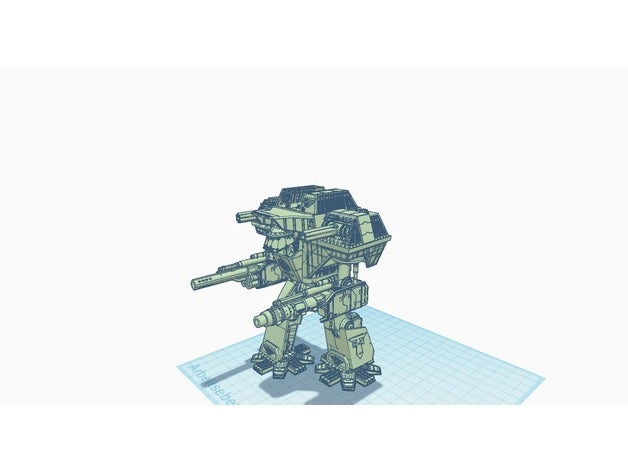 giant robot alternative pattern toys & games 6mm 8mm adeptus titanicus titan warlord 3D print model - Mito3D