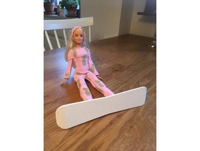 snowboard barbie diy doll dollhouse house 3d print model - Mito3D