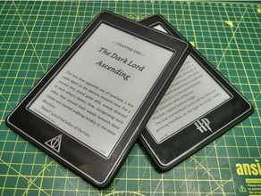 harry potter kindle paperwhite screen cover tablet deathly hallows 3d print model - Mito3D