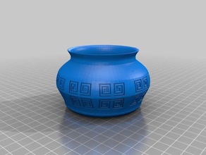 flower pot decor planter 3d print model - Mito3D