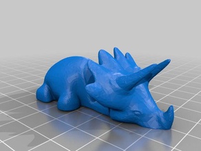llavero triceratop smartphone de pie 3d impresoras 3d print model - Mito3D