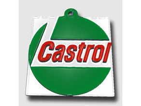 castrol logo signs logos oil sign gas gasoline petroleum 3d print model - Mito3D