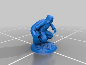 halfling rogue games dnd figure 3d print model - Mito3D