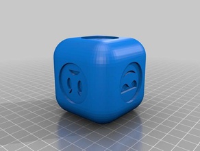 emoji cubo 3d impressão 3d print model - Mito3D