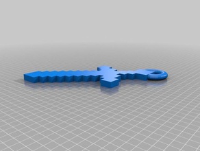 anillo de claves art casa registro 3d print model - Mito3D