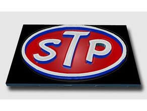 stp logo signs logos gas oil station 3d print model - Mito3D