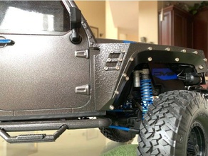 110 scale jeep wrangler dv8 inner fender liner inserts rc vehicles axial scx10 parts scx-10 scx10ii 3d print model - Mito3D