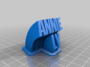 annie ly de la oficina personalizado 3d print model - Mito3D