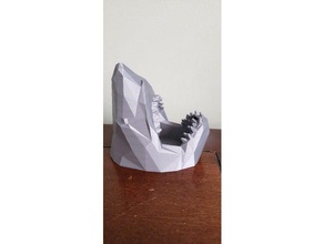 tubarão plantador recipientes cactus 3d print model - Mito3D