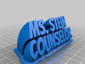 stein counselor office customized 3d print model - Mito3D