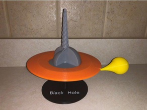 buraco negro do modelo a física astronomia 3d print model - Mito3D