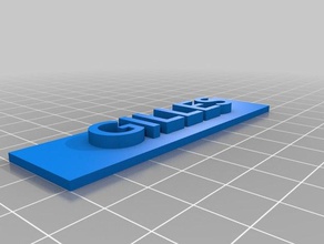 gilles des signes les logos personnalisé 3d print model - Mito3D