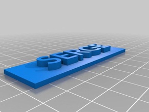 serge des signes les logos personnalisé 3d print model - Mito3D
