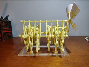 laser cut stand gakken strandbeest model kit toys games lasercut scale theo jansen 3d print model - Mito3D