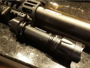 waterdog flashlight mount 27 mm sport outdoors 3d print model - Mito3D