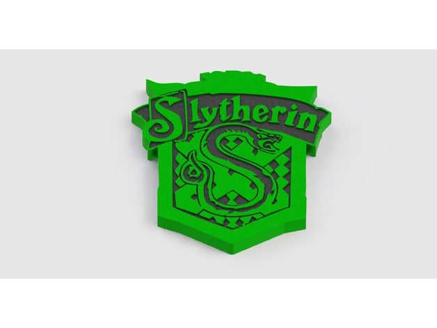 slytherin Haus-Kamm dual-extrusion 3d drucken harry potter 3D print model - Mito3D