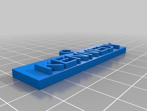 sadie name tag keychain keychains customized 3d print model - Mito3D