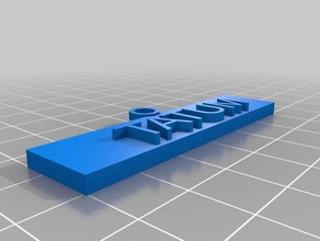 tatumname tag keychain keychains customized 3d print model - Mito3D