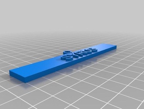 syrus tag keychain keychains customized 3d print model - Mito3D