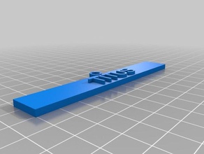 titus tag keychain keychains customized 3d print model - Mito3D