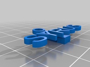 titus tag Anahtarlık özelleştirilmiş 3d print model - Mito3D