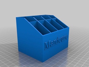 manicura cuadro 3d la impresión uña las uñas de los pies 3d print model - Mito3D