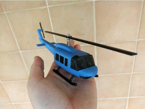 bell hueybell 205 vehicles 204 helicopter iroquois vietnam 3d print model - Mito3D