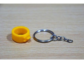 simple keychain tool hand tools attach detach keyring 3d print model - Mito3D