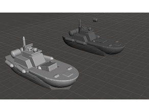 robotech ueg asc sea squad patrol boat games forces rrt wargame 3d print model - Mito3D