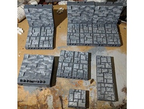 tilestone modular starter set openlock juegos dnd azulejos dragonlock mazmorra en miniatura las miniaturas nsfw rampage rpg de tablero la mesa terreno wargaming 3d print model - Mito3D