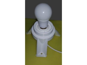 e27 lamp socket standmount household 3d print model - Mito3D