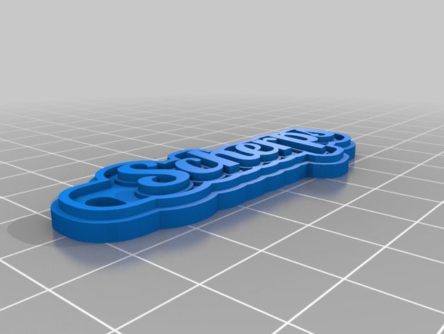 sche llaveros personalizado 3D print model - Mito3D