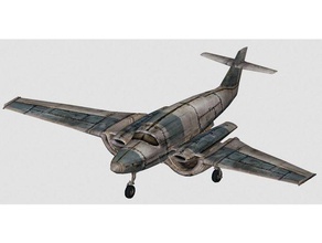 fallout new vegas prop plane vehicles airplane 3d print model - Mito3D