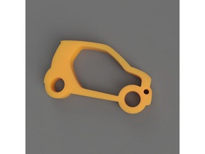 smart 453 key ring automotive 3d print model - Mito3D
