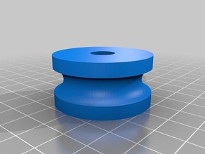 my customized parametric pulley assembly m8 only hand tools 3d print model - Mito3D