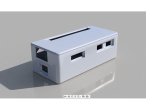 ups-lite raspberry pi-null-Fall - Elektronik pi case 3d print model - Mito3D