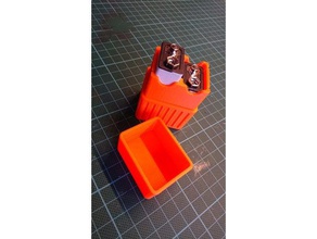 9v battery holder containers 9volt case 3d print model - Mito3D