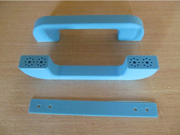 door handle replacement parts countersunk cupboard nsfw 3D print model - Mito3D