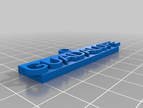 guadalupe name tag keychain keychains customized 3d print model - Mito3D